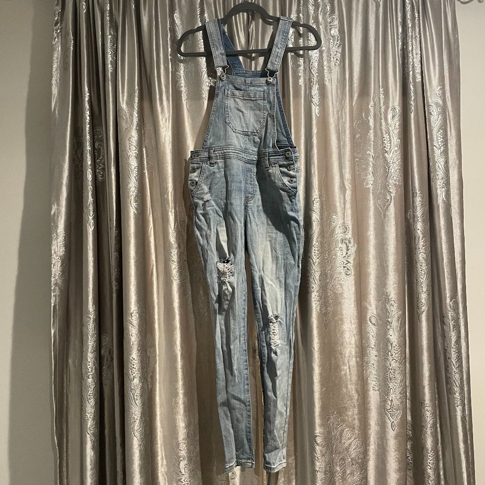 Juniors True Craft Light Blue Denim Overalls